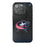 Columbus Blue Jackets Linen Bling Phone Case for Apple iPhone