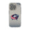 Columbus Blue Jackets Linen Clear Phone Case for Apple iPhone