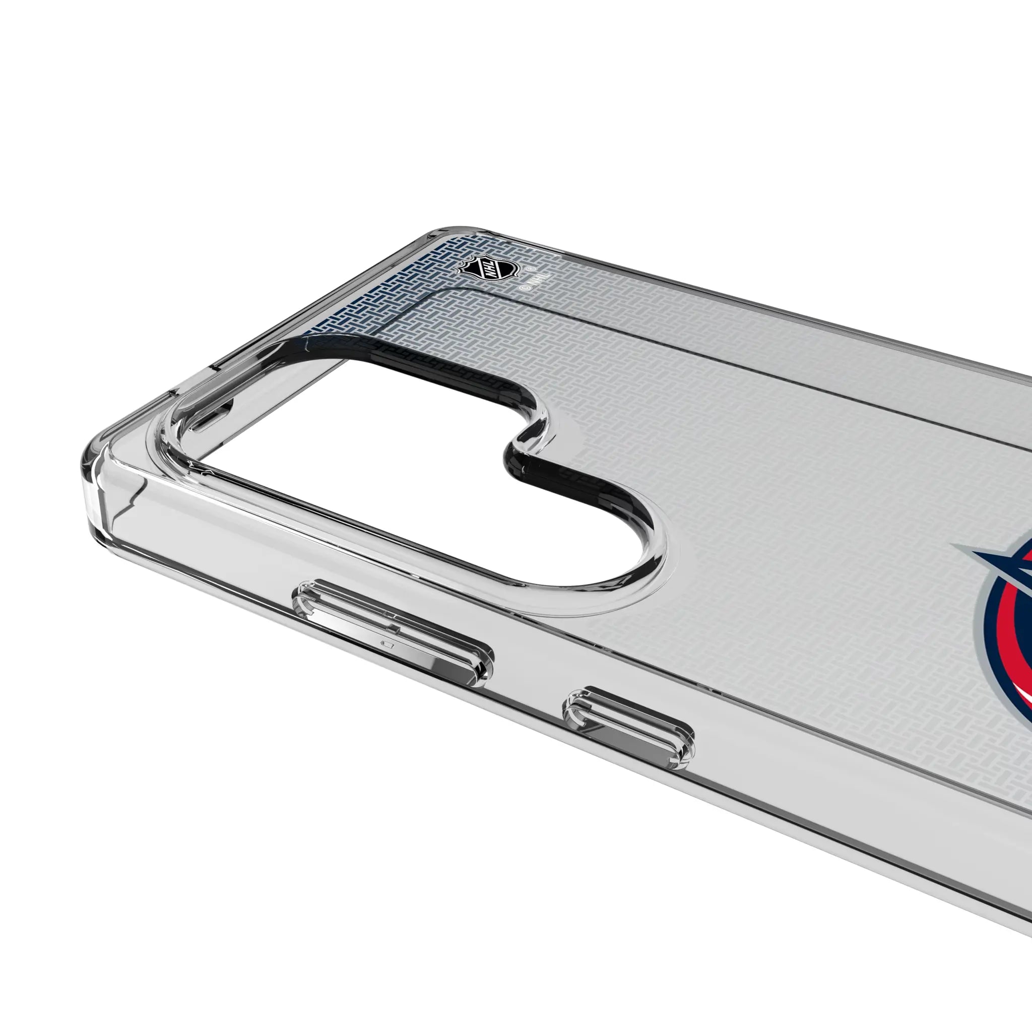 Columbus Blue Jackets Linen Clear Phone Case for Samsung Galaxy