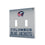 Columbus Blue Jackets Linen Hidden-Screw Light Switch Plate