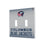 Columbus Blue Jackets Linen Hidden-Screw Light Switch Plate
