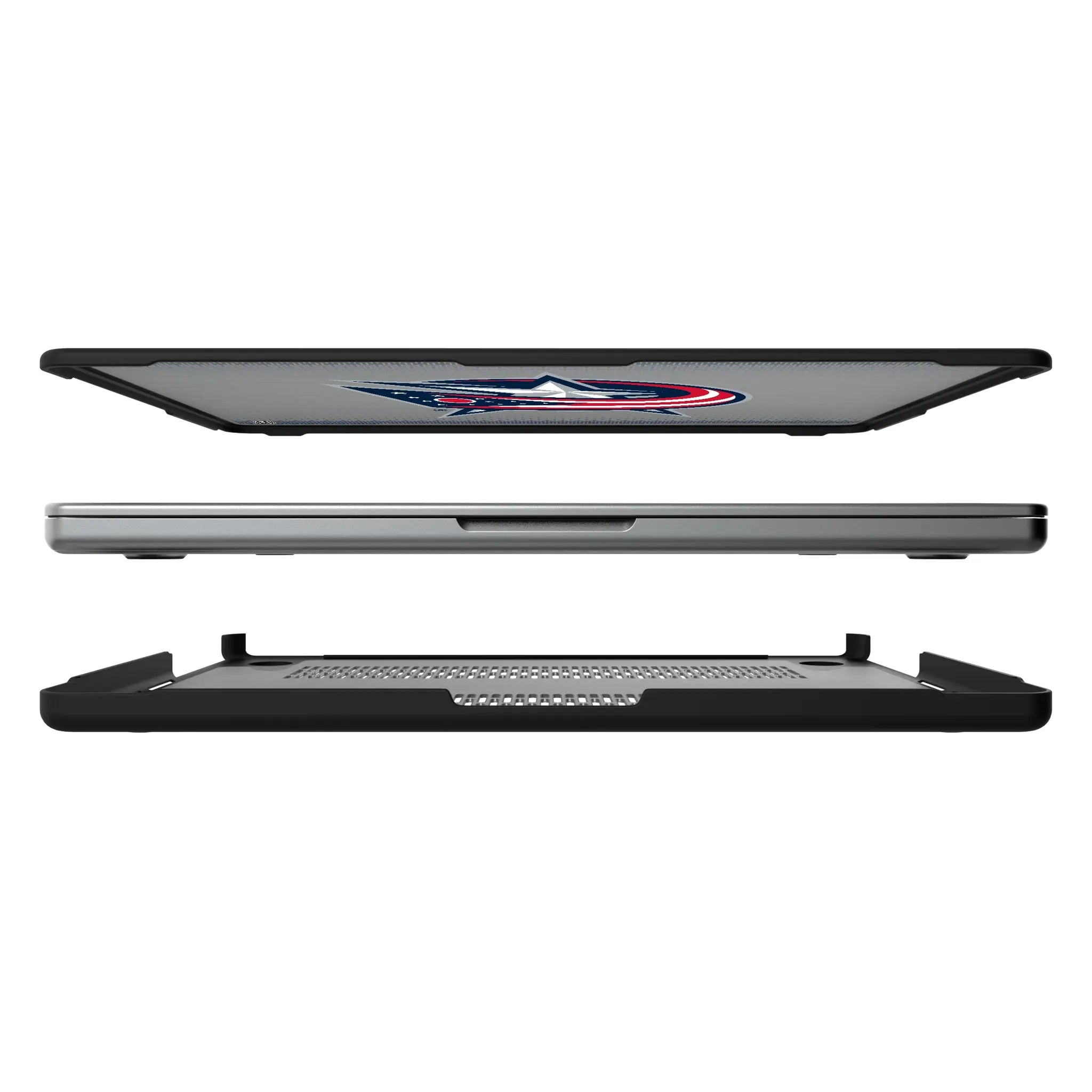 Columbus Blue Jackets Linen Laptop Case for Apple MacBook
