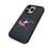 Columbus Blue Jackets Linen MagSafe Compatible Phone Case for Apple iPhone