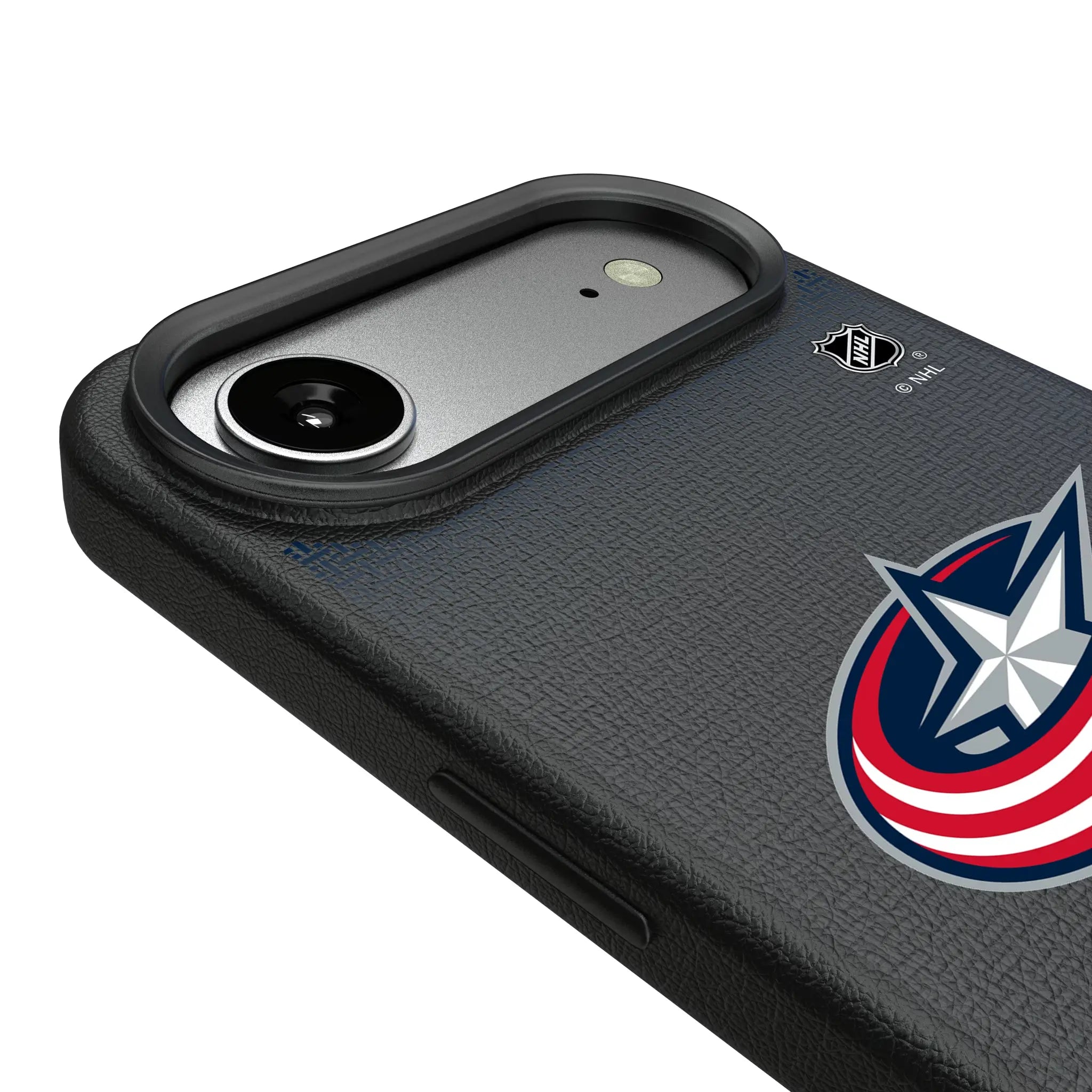 Columbus Blue Jackets Linen MagSafe Compatible Phone Case for Apple iPhone