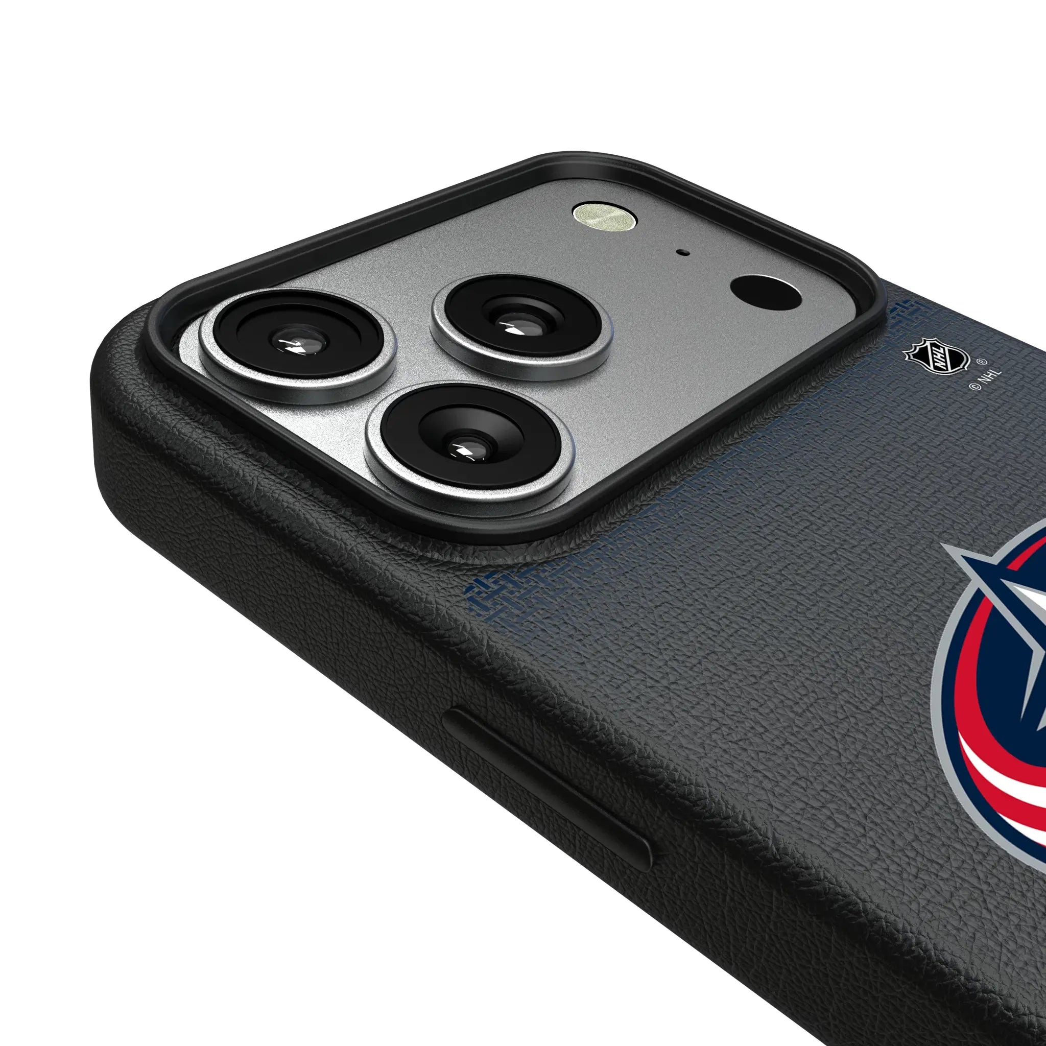Columbus Blue Jackets Linen MagSafe Compatible Phone Case for Apple iPhone