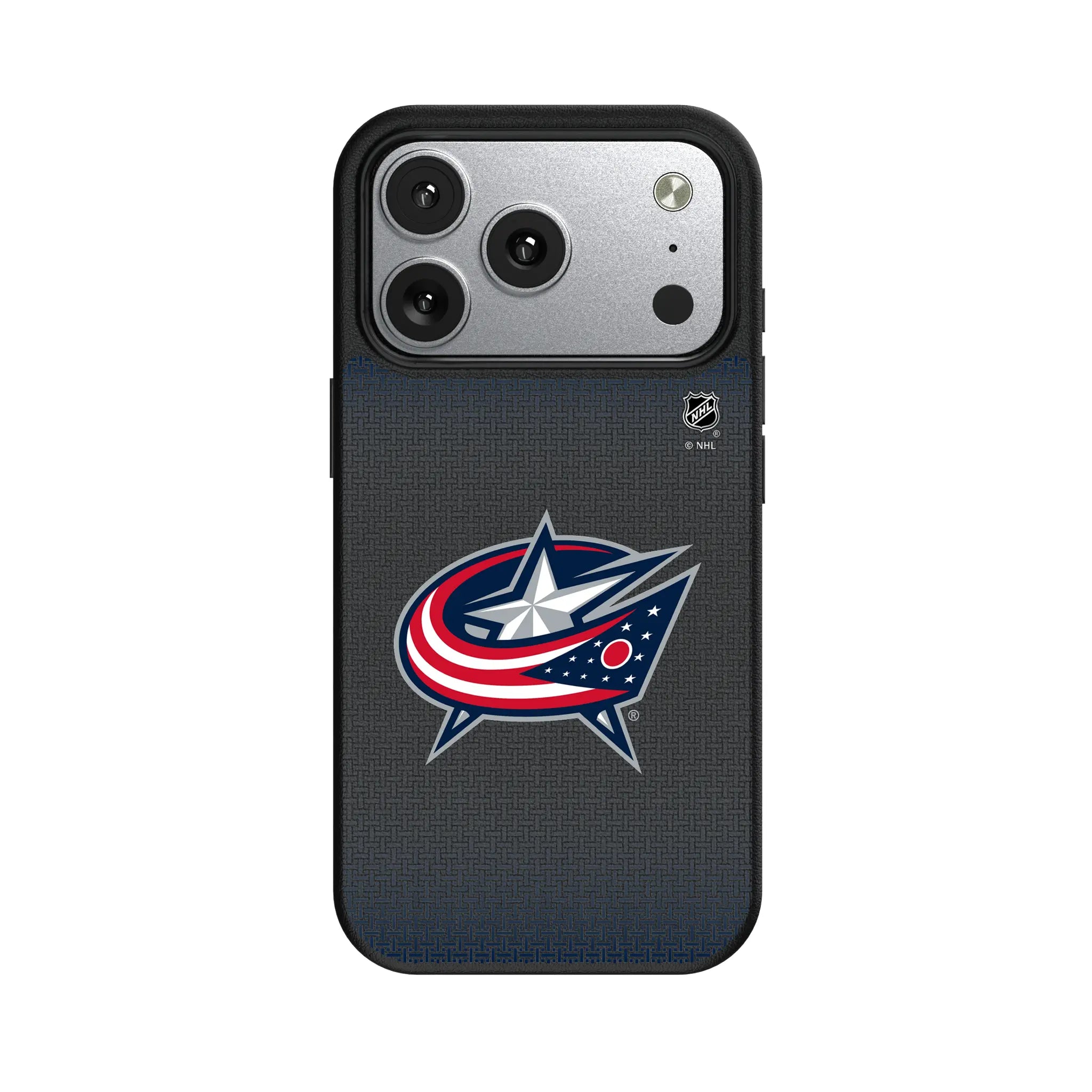 Columbus Blue Jackets Linen MagSafe Compatible Phone Case for Apple iPhone