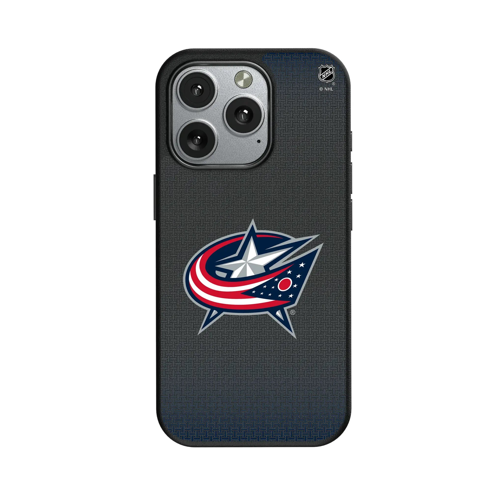 Columbus Blue Jackets Linen MagSafe Compatible Phone Case for Apple iPhone