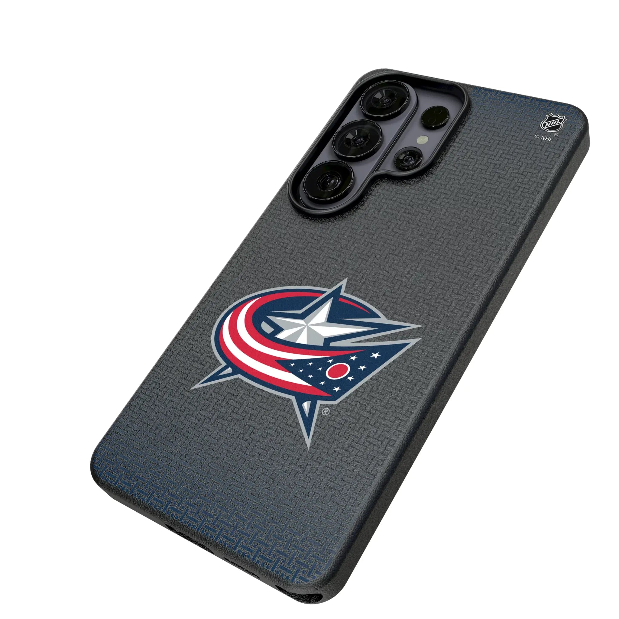 Columbus Blue Jackets Linen MagSafe Compatible Phone Case for Samsung Galaxy