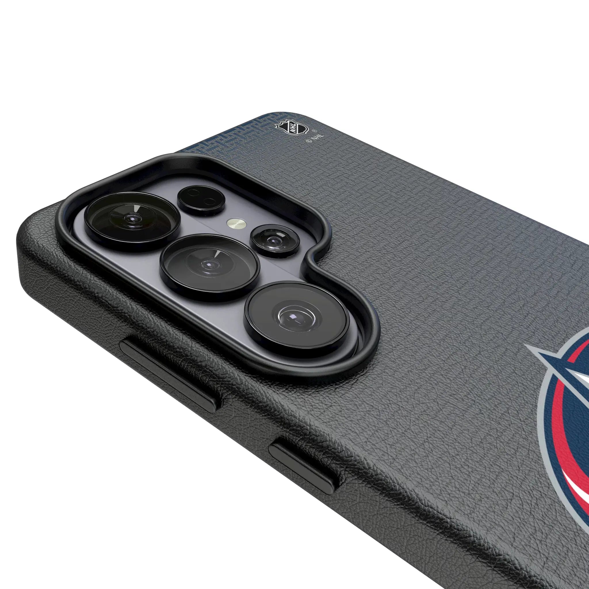 Columbus Blue Jackets Linen MagSafe Compatible Phone Case for Samsung Galaxy
