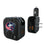 Columbus Blue Jackets Text Backdrop 2 in 1 USB A/C Charger