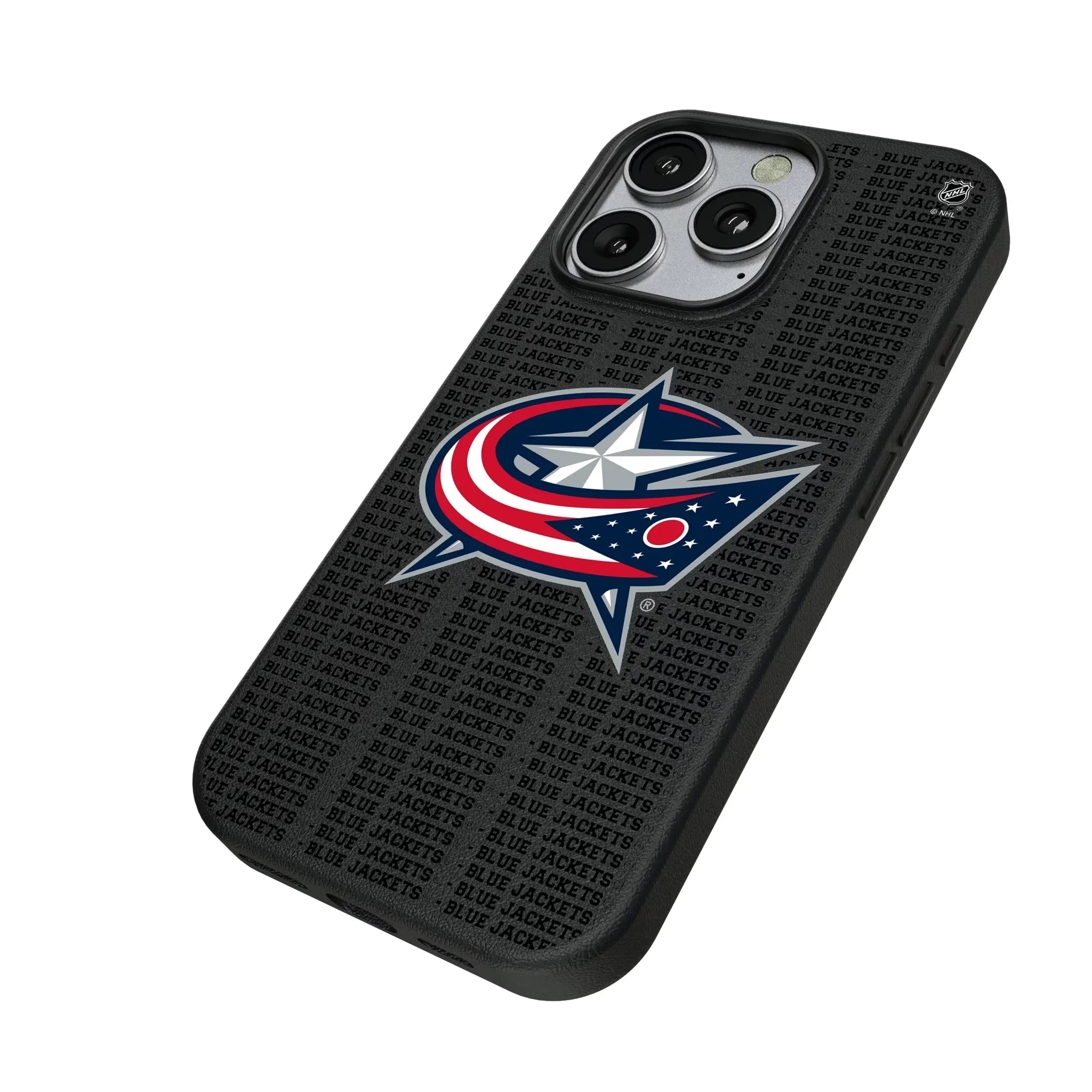 Columbus Blue Jackets Text Backdrop MagSafe Compatible Phone Case for Apple iPhone