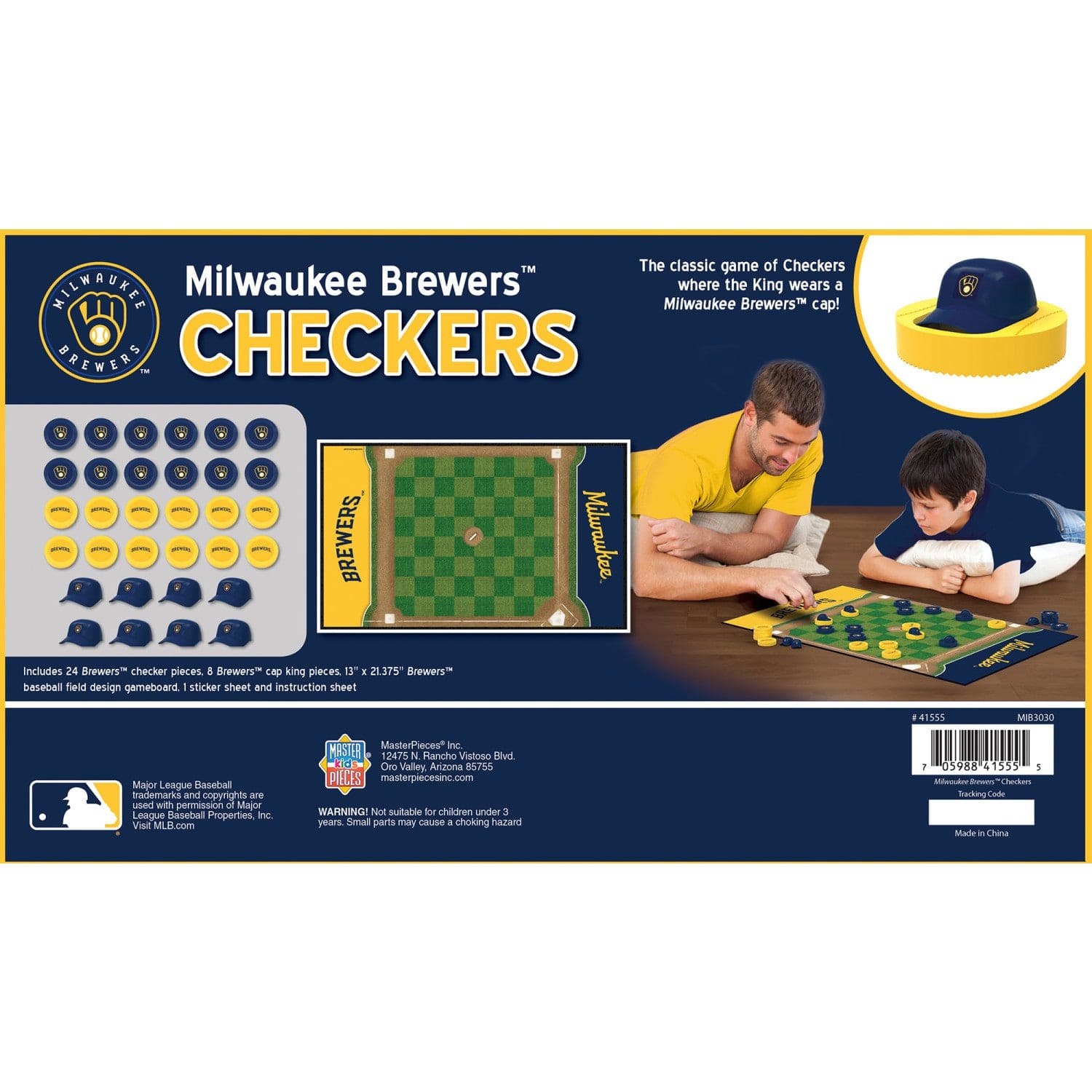 Milwaukee Brewers Checkers Game - Sports Gifts, Sports Memorabilia, Sports Collectibles, Fan Shop