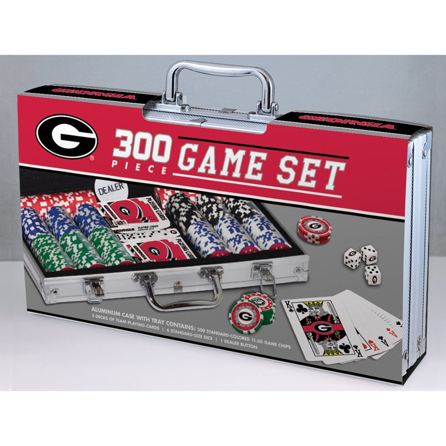 Georgia Bulldogs 300 Piece Poker Set - Ultimate Fan Game Night