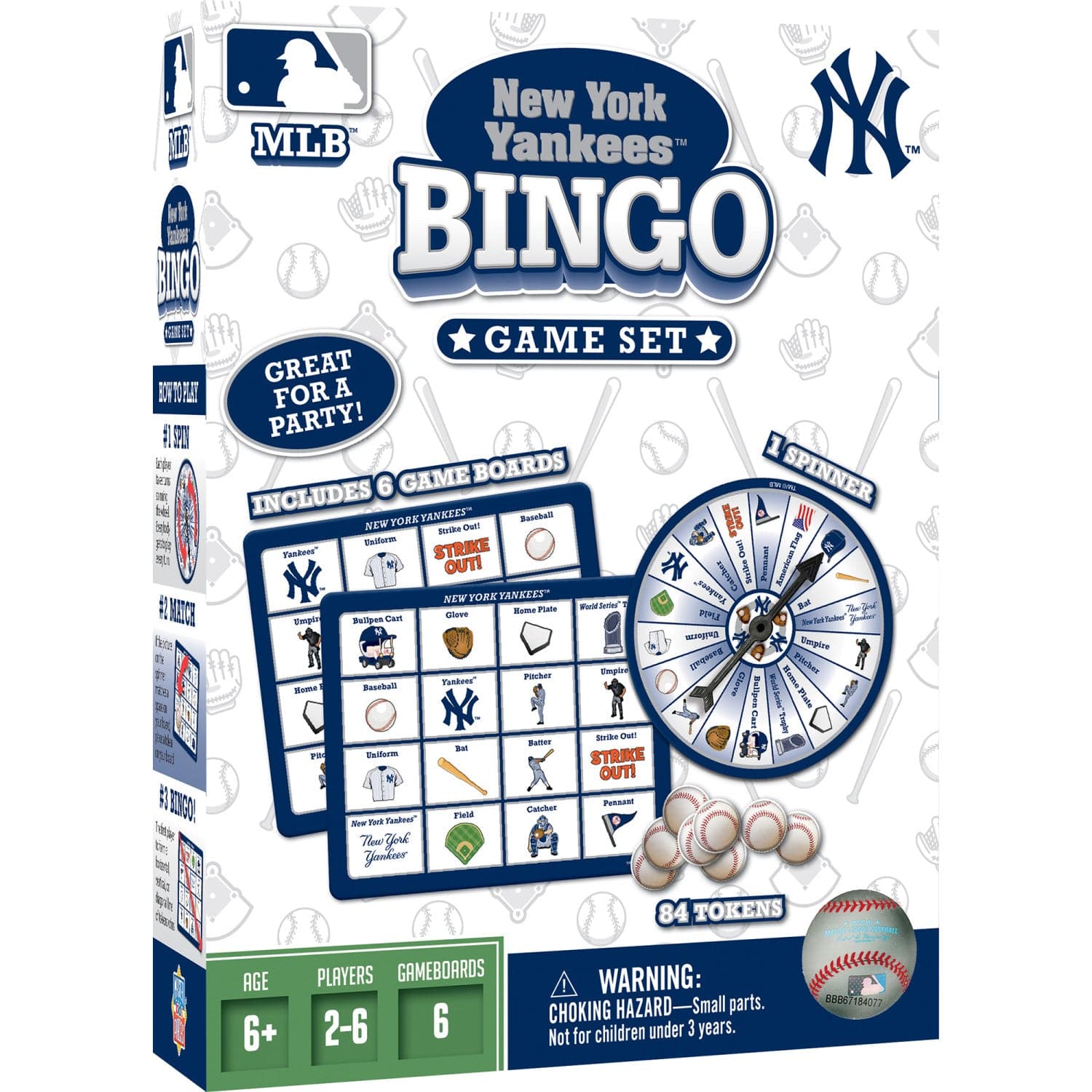 New York Yankees Bingo Game: Score Big with Every Play! - Sports Gifts, Sports Memorabilia, Sports Collectibles, Fan Shop