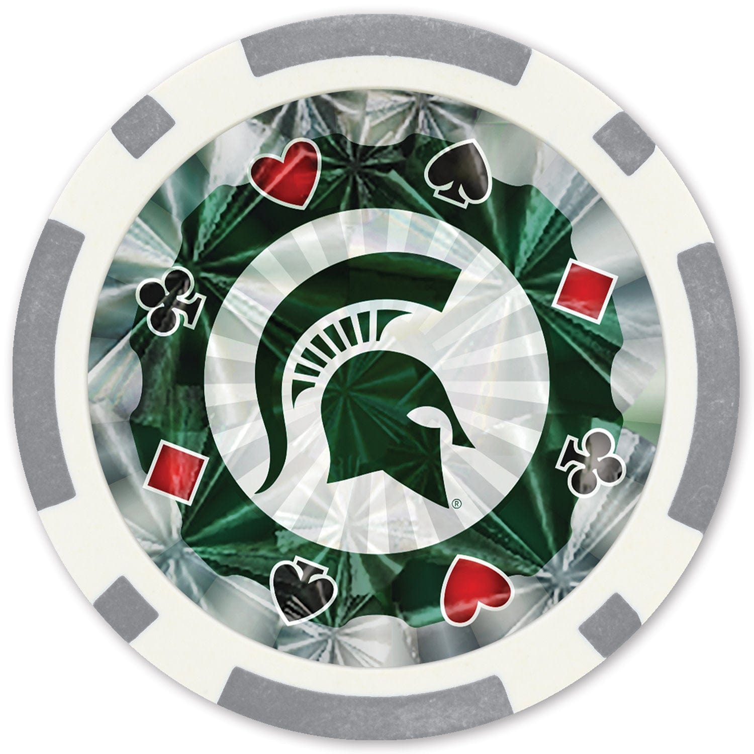 Michigan State Spartans 20-Piece Poker Chip Set - Sports Gifts, Sports Memorabilia, Sports Collectibles, Fan Shop
