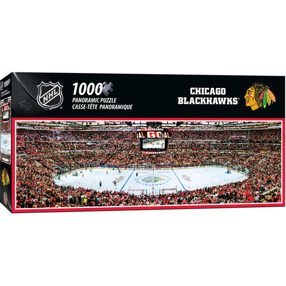 Chicago Blackhawks - 1000 Piece Panoramic Jigsaw Puzzle - 757 Sports Collectibles