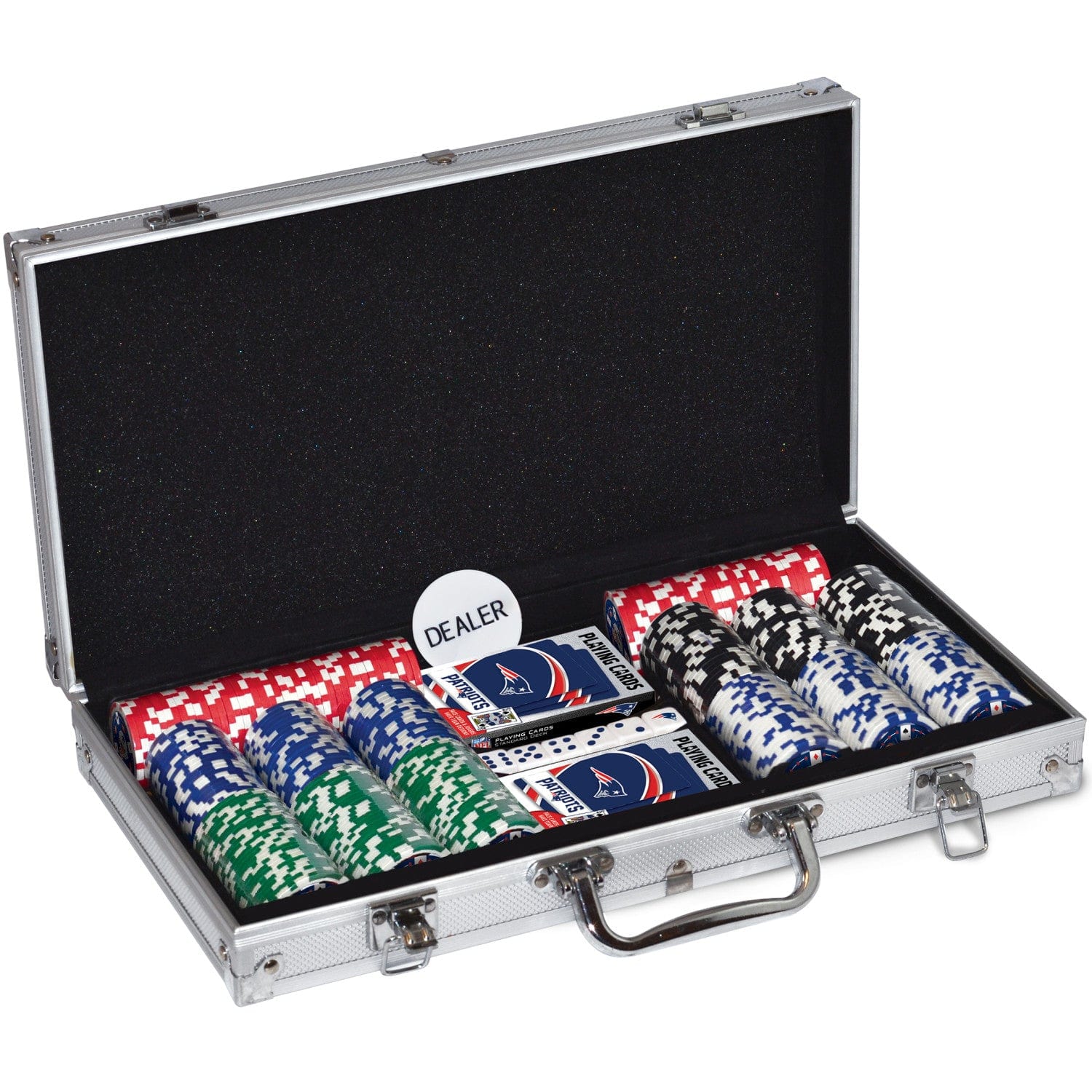 New England Patriots 300 Piece Poker Set - Perfect for Game Day!