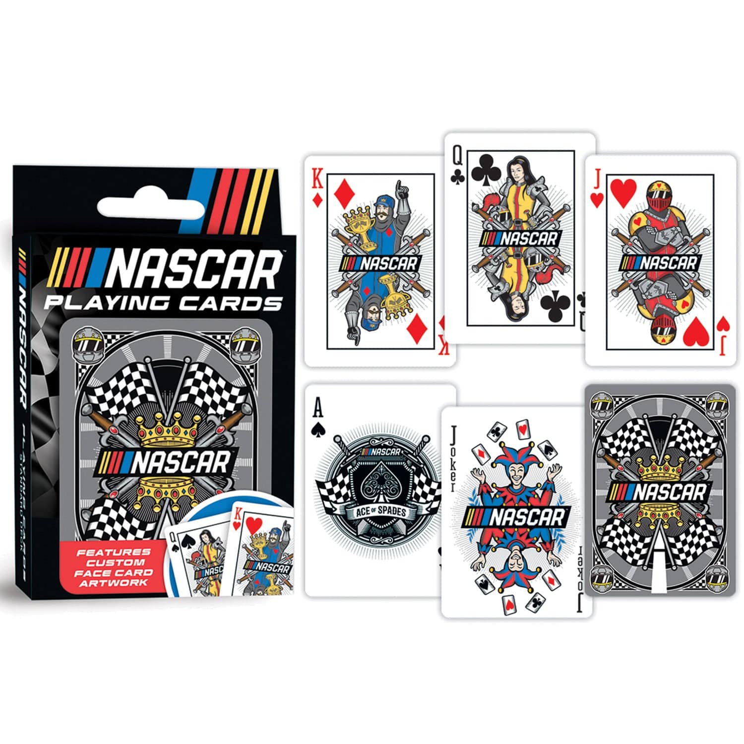NASCAR Playing Cards - 54-Card Deck for Racing Fans - Sports Gifts, Sports Memorabilia, Sports Collectibles, Fan Shop
