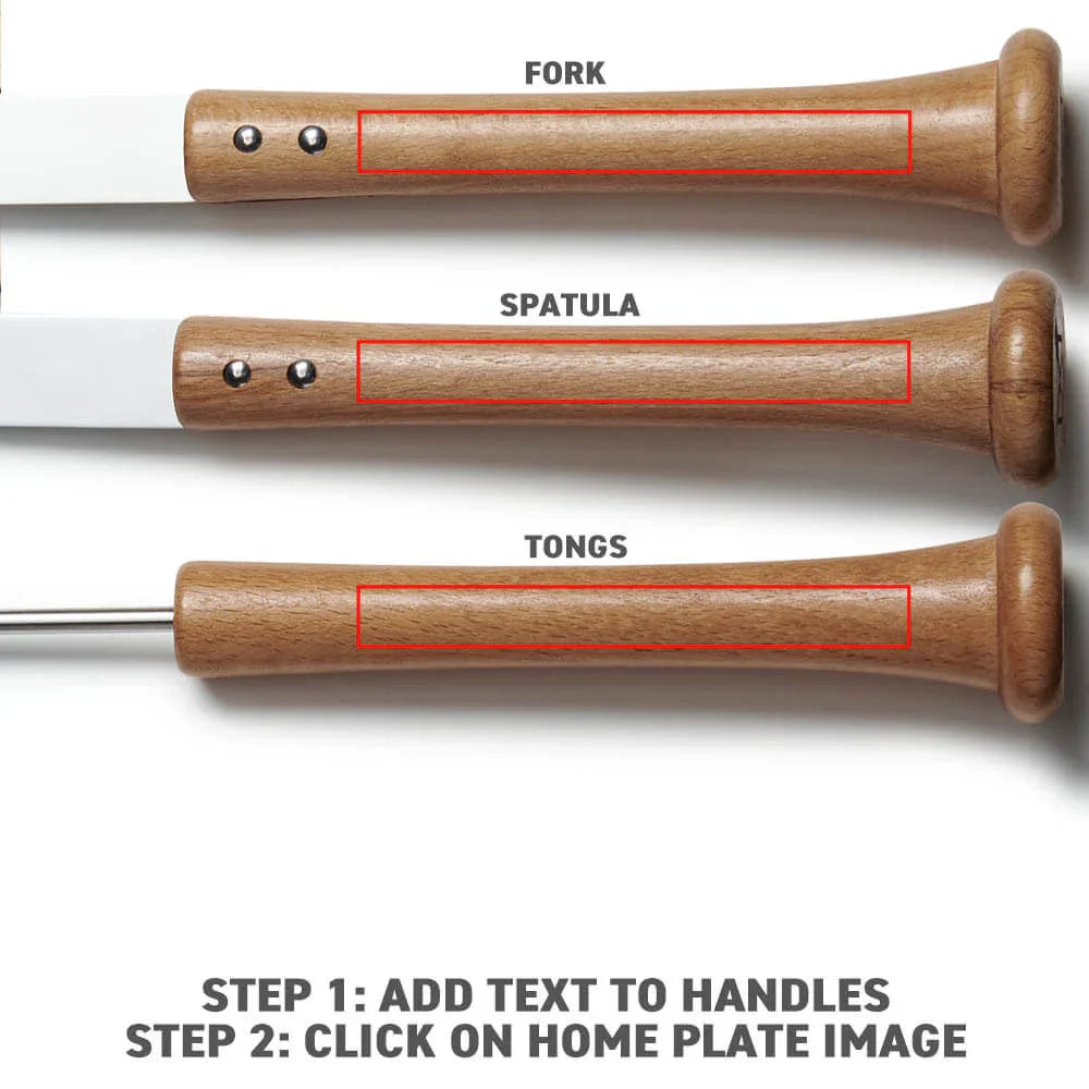 "Silver Slugger" Grill Set with Customized Handles - Sports Collectibles, Sports Memorabilia, Sports Fan Shop, Sports Gifts