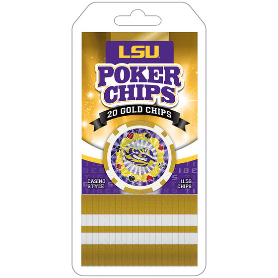 LSU Tigers 20 Piece Poker Chips - 757 Sports Collectibles