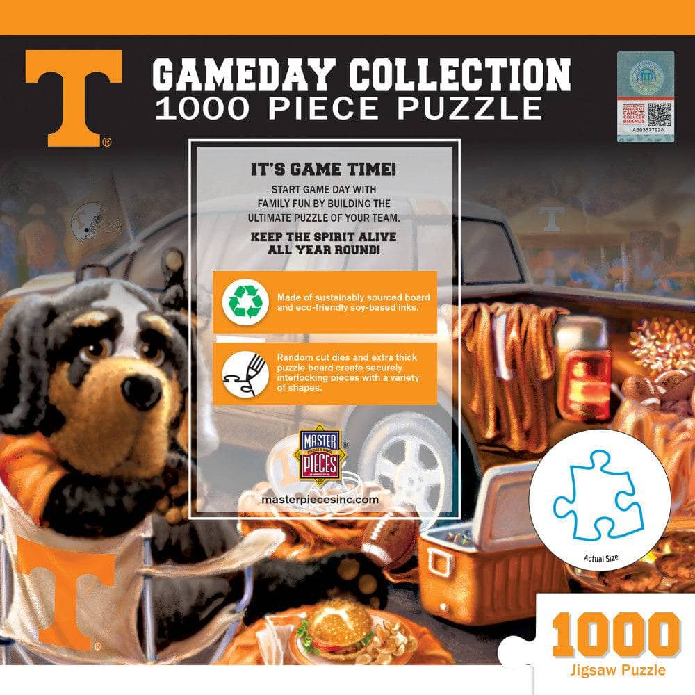 Tennessee Volunteers Gameday 1000 Piece Jigsaw Puzzle - Sports Gifts, Sports Memorabilia, Sports Collectibles, Fan Shop