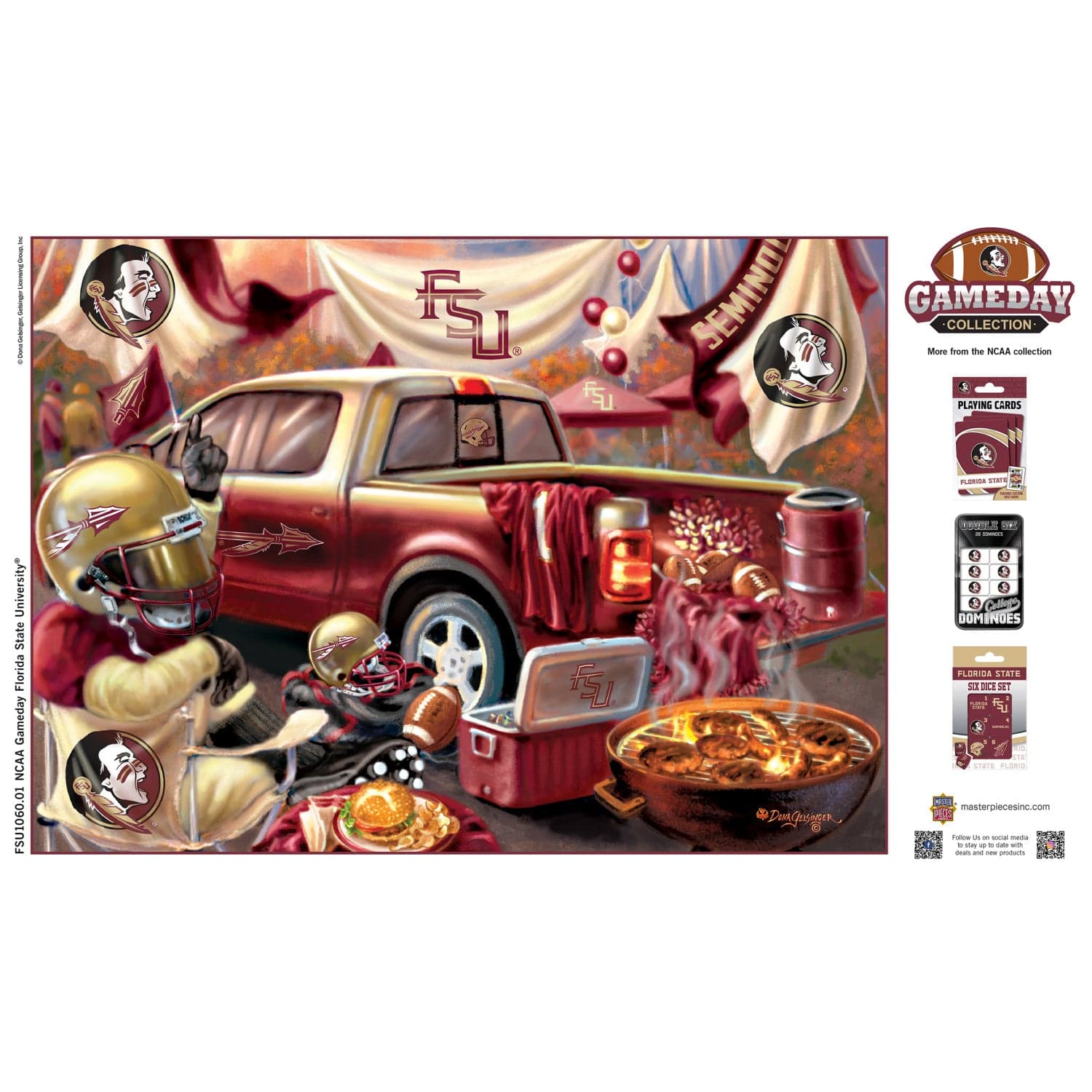 Florida State Seminoles Gameday 1000 Piece Jigsaw Puzzle - Sports Gifts, Sports Memorabilia, Sports Collectibles, Fan Shop