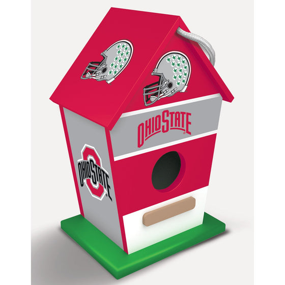 NCAA Painted Birdhouse - Ohio State Buckeyes - 757 Sports Collectibles