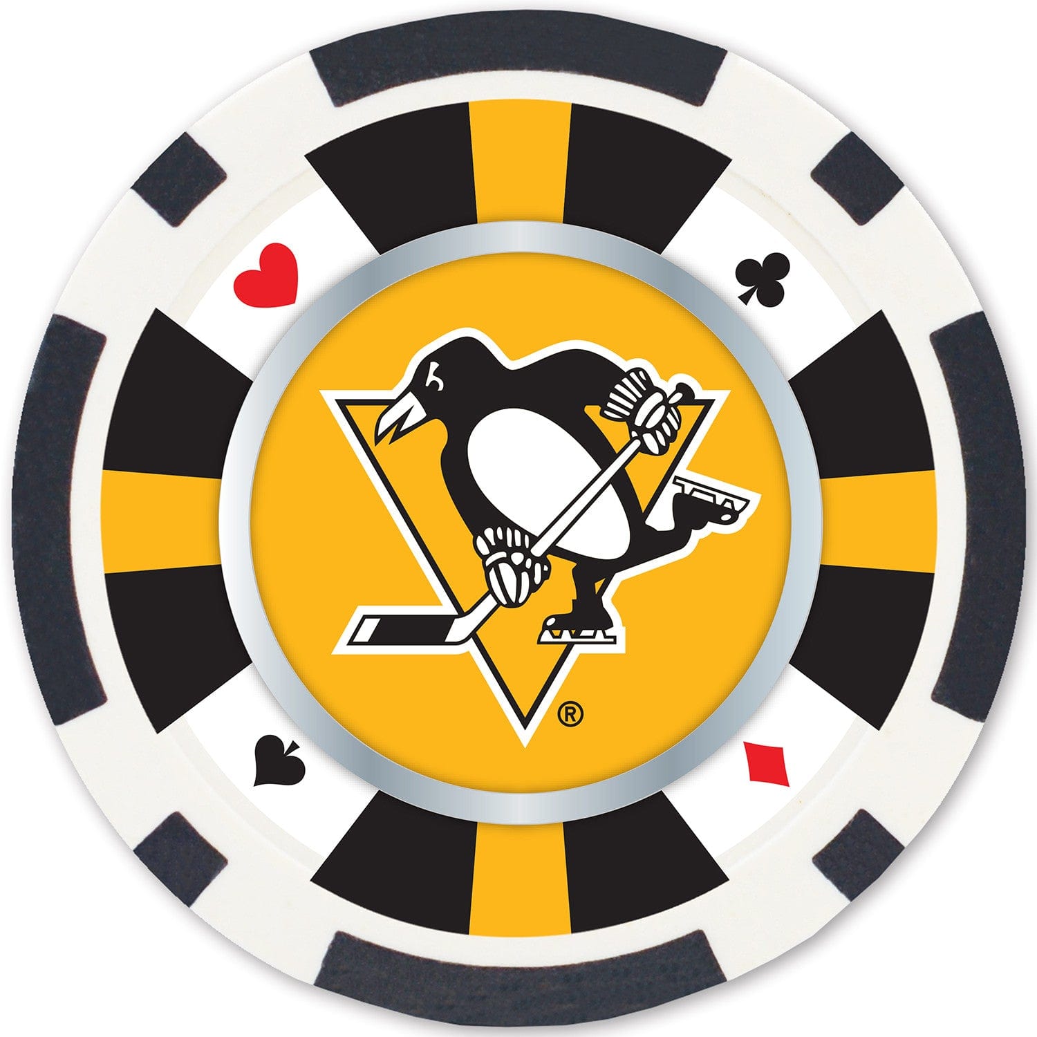 Pittsburgh Penguins 100-Piece Poker Chip Set