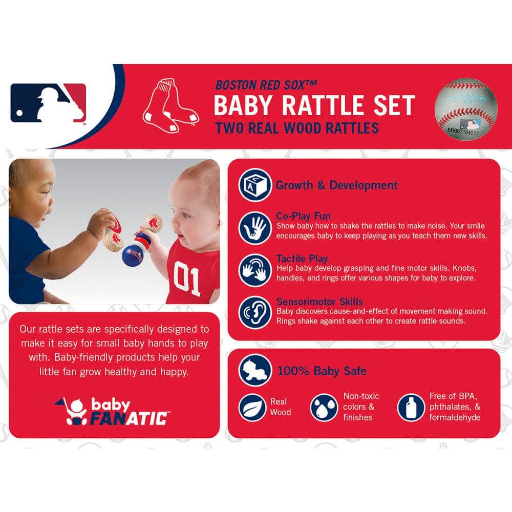 Boston Red Sox Baby Rattles 2-Pack - Sports Gifts, Sports Memorabilia, Sports Collectibles, Fan Shop