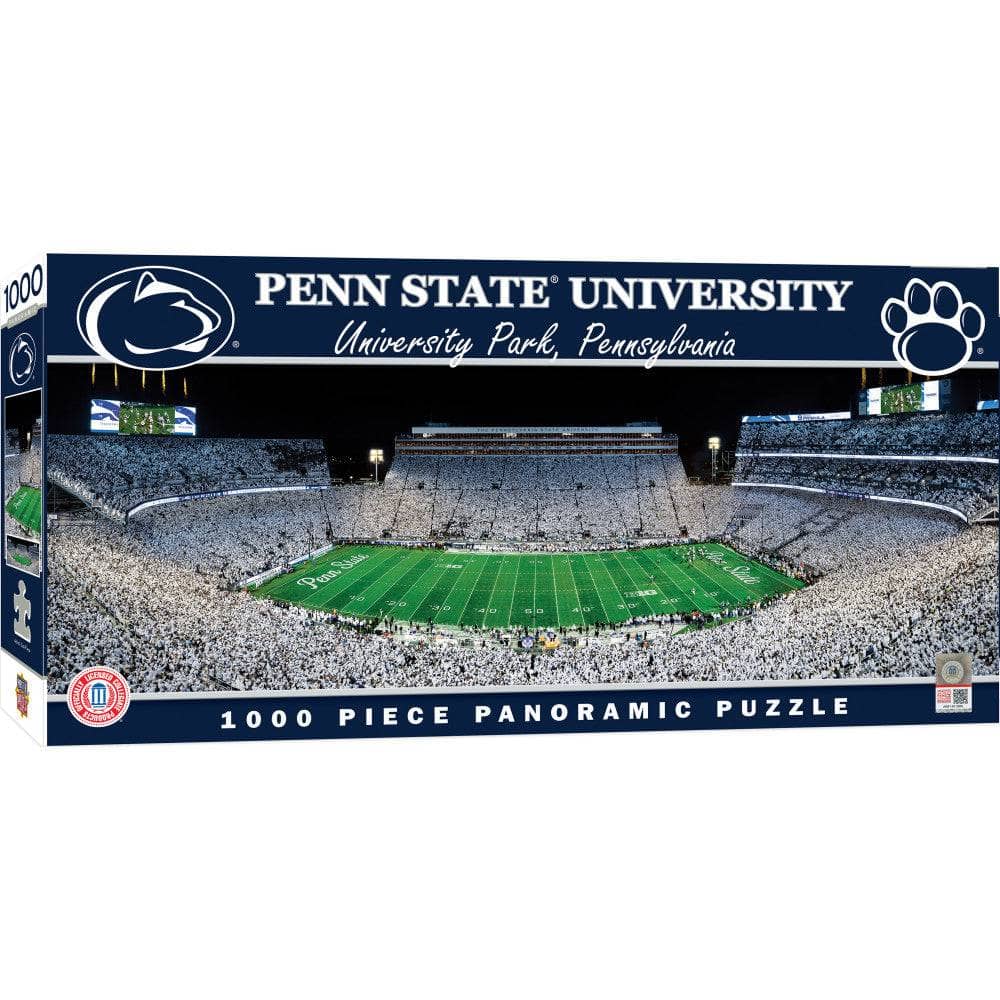 Penn State Nittany Lions 1000 Piece Panoramic Jigsaw Puzzle - Center View - Sports Gifts, Sports Memorabilia, Sports Collectibles, Fan Shop