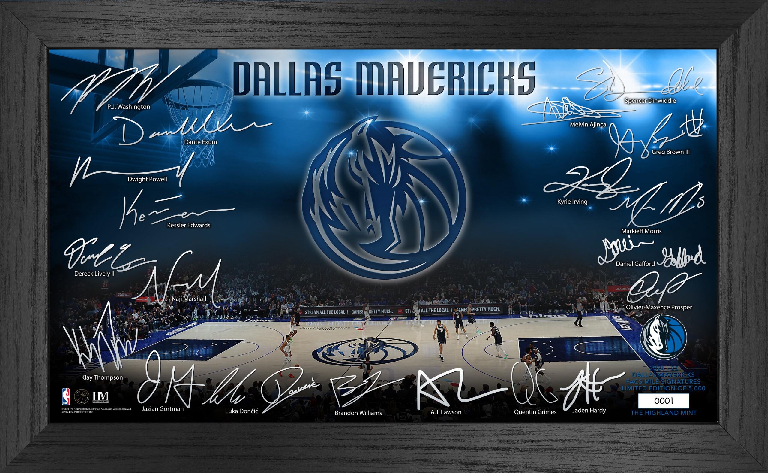 Dallas Mavericks 2024-25 Signature Court - Sports Collectibles, Sports Memorabilia, Sports Fan Shop, Sports Gifts