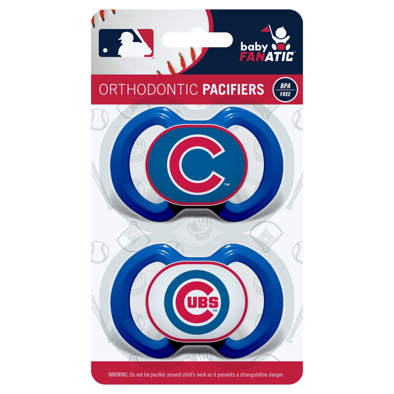 Chicago Cubs Pacifier 2-Pack for Little Fans - Sports Gifts, Sports Memorabilia, Sports Collectibles, Fan Shop