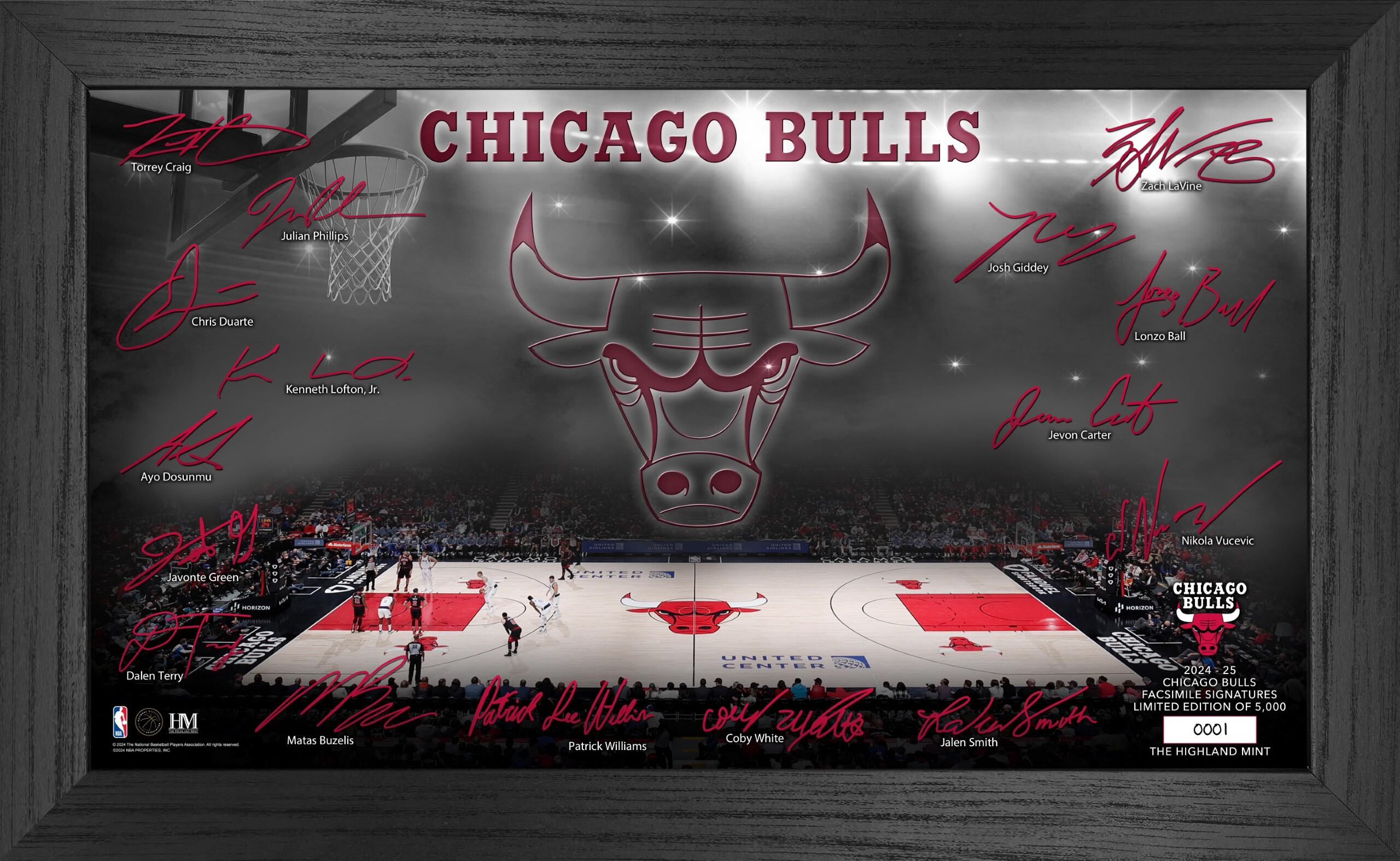 Chicago Bulls 2024-25 Signature Court - Sports Collectibles, Sports Memorabilia, Sports Fan Shop, Sports Gifts