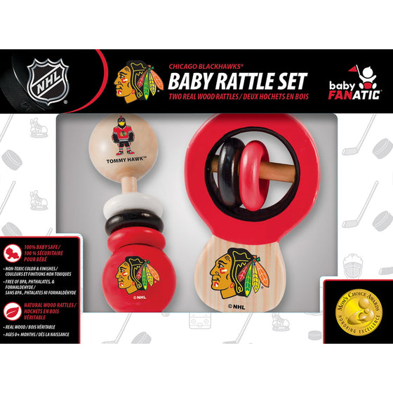 Chicago Blackhawks - Baby Rattles 2-Pack - 757 Sports Collectibles