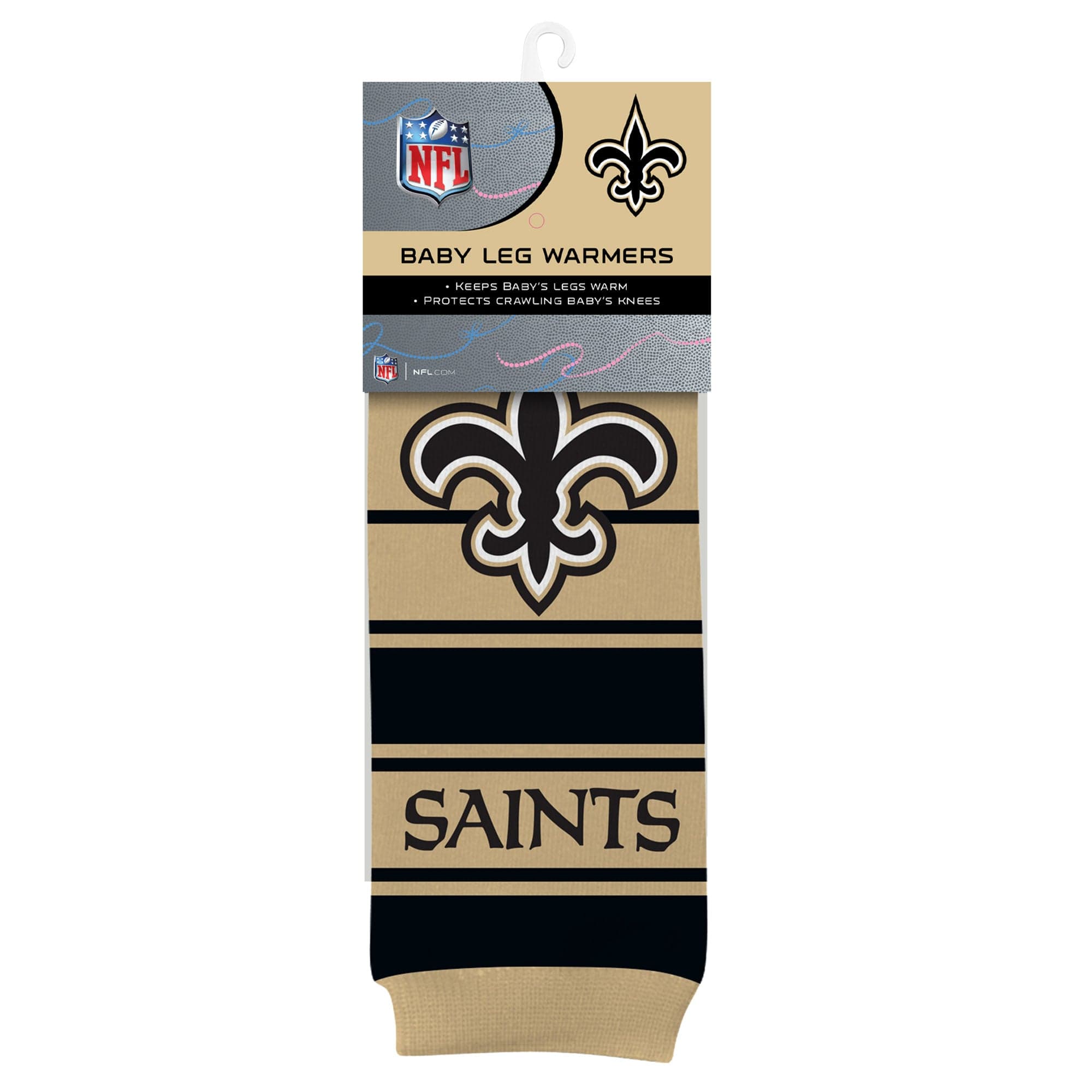 New Orleans Saints Baby Leg Warmers - Adorable NFL Team Spirit for Your Little Fan