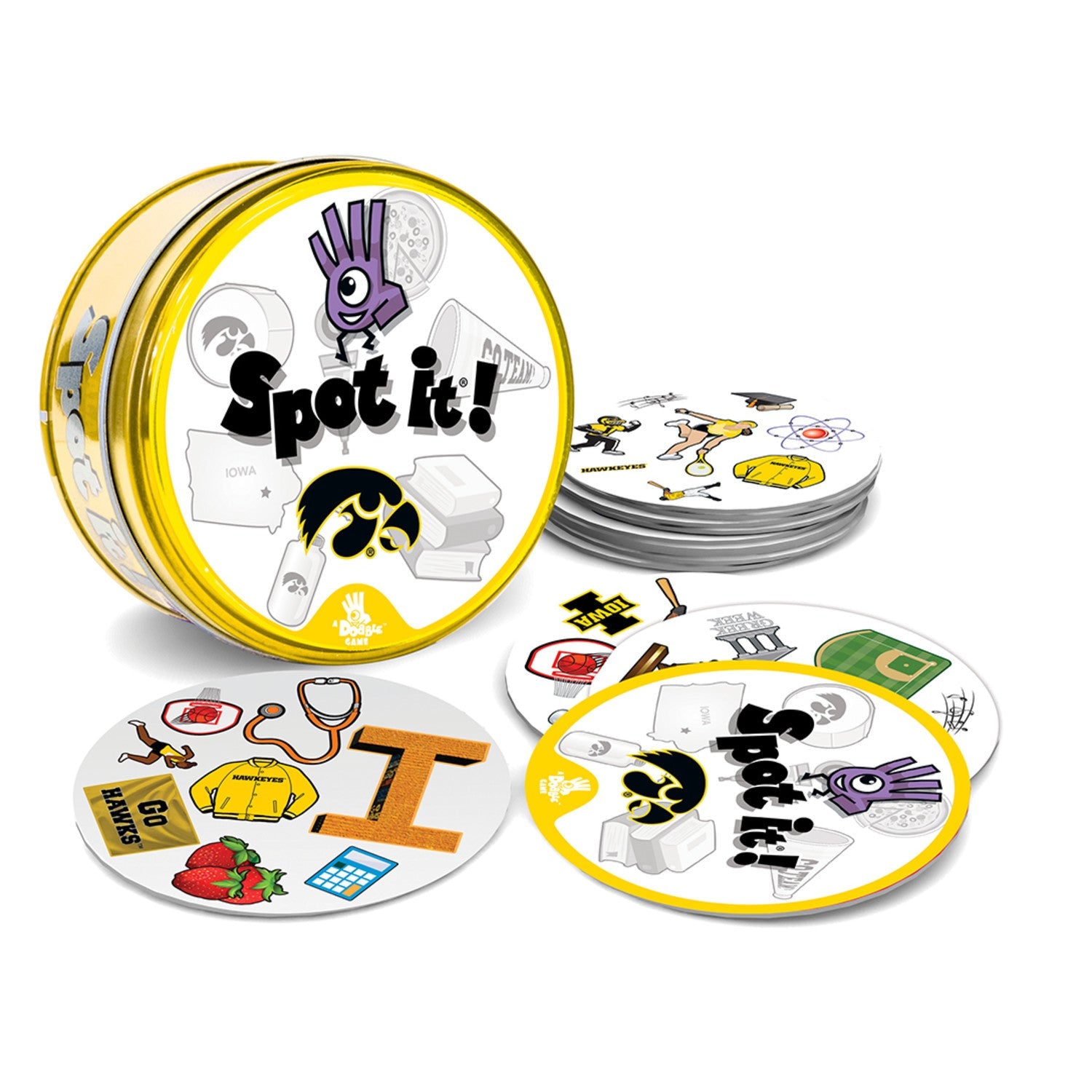 Iowa Hawkeyes Spot It! Card Game - 757 Sports Collectibles