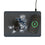 Dallas Cowboys 1966-1969 Historic Collection Linen 15-Watt Wireless Charger and Mouse Pad