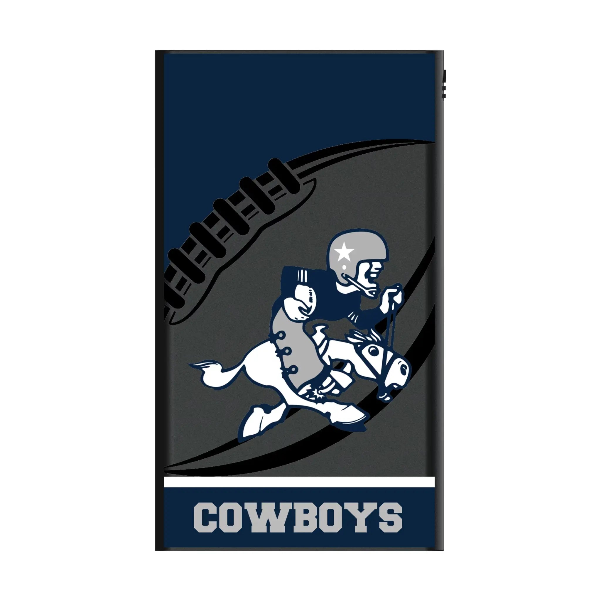 Dallas Cowboys 1966-1969 Historic Collection Passtime 5000mAh Flat Powerbank