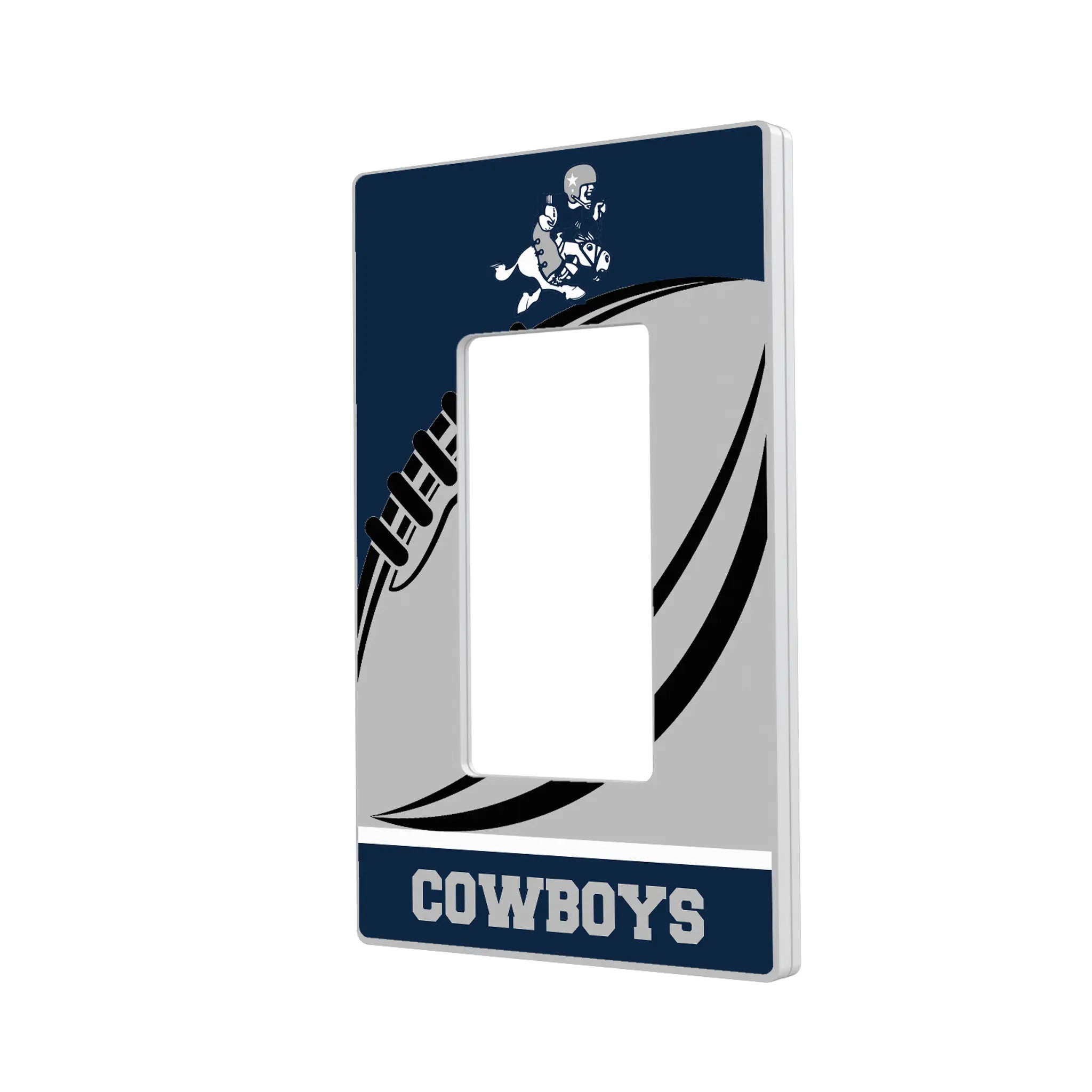 Dallas Cowboys 1966-1969 Historic Collection Passtime Hidden-Screw Light Switch Plate