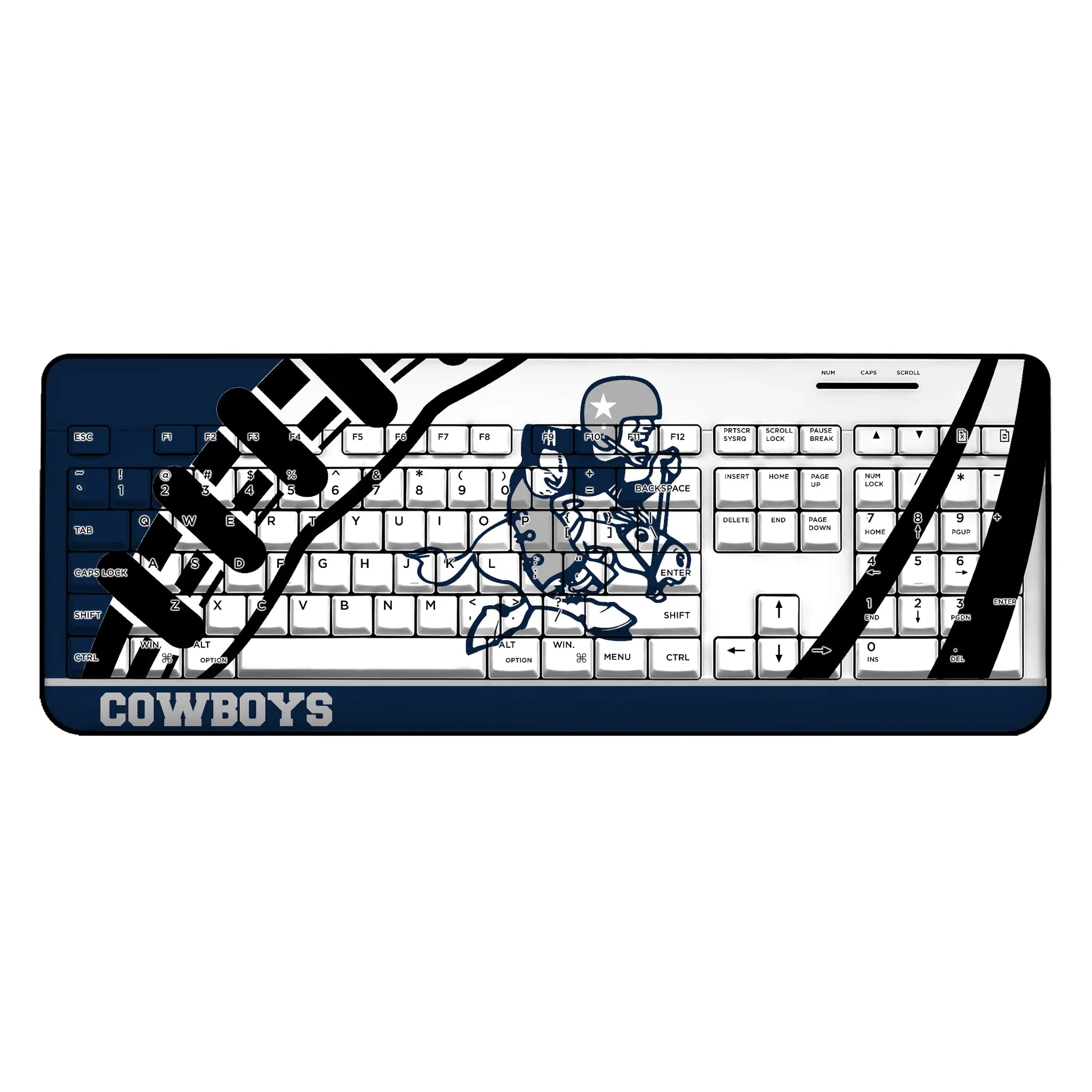 Dallas Cowboys 1966-1969 Historic Collection Passtime Wireless USB Keyboard