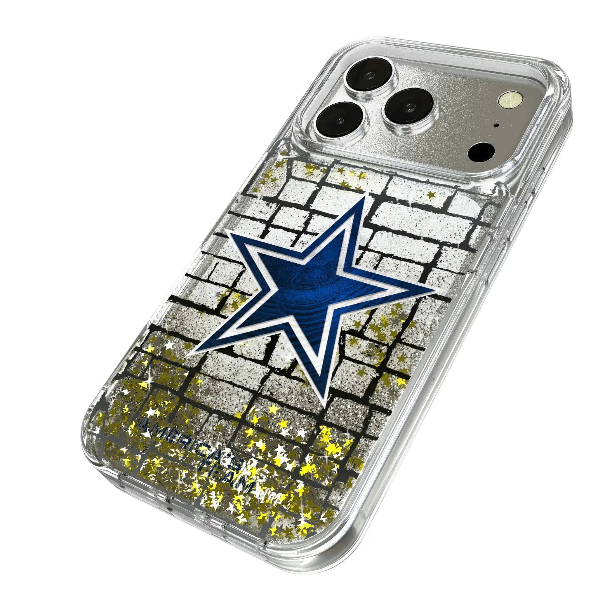 Dallas Cowboys Brick Glitter Phone Case for Apple iPhone