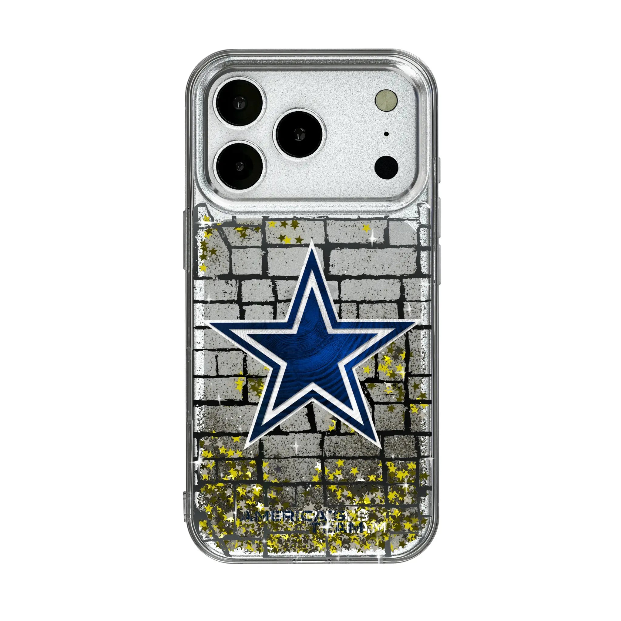 Dallas Cowboys Brick Glitter Phone Case for Apple iPhone