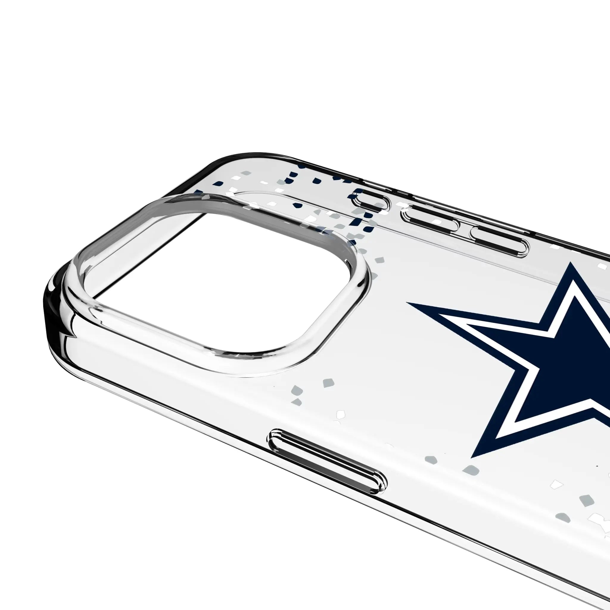 Dallas Cowboys Confetti Clear Phone Case for Apple iPhone