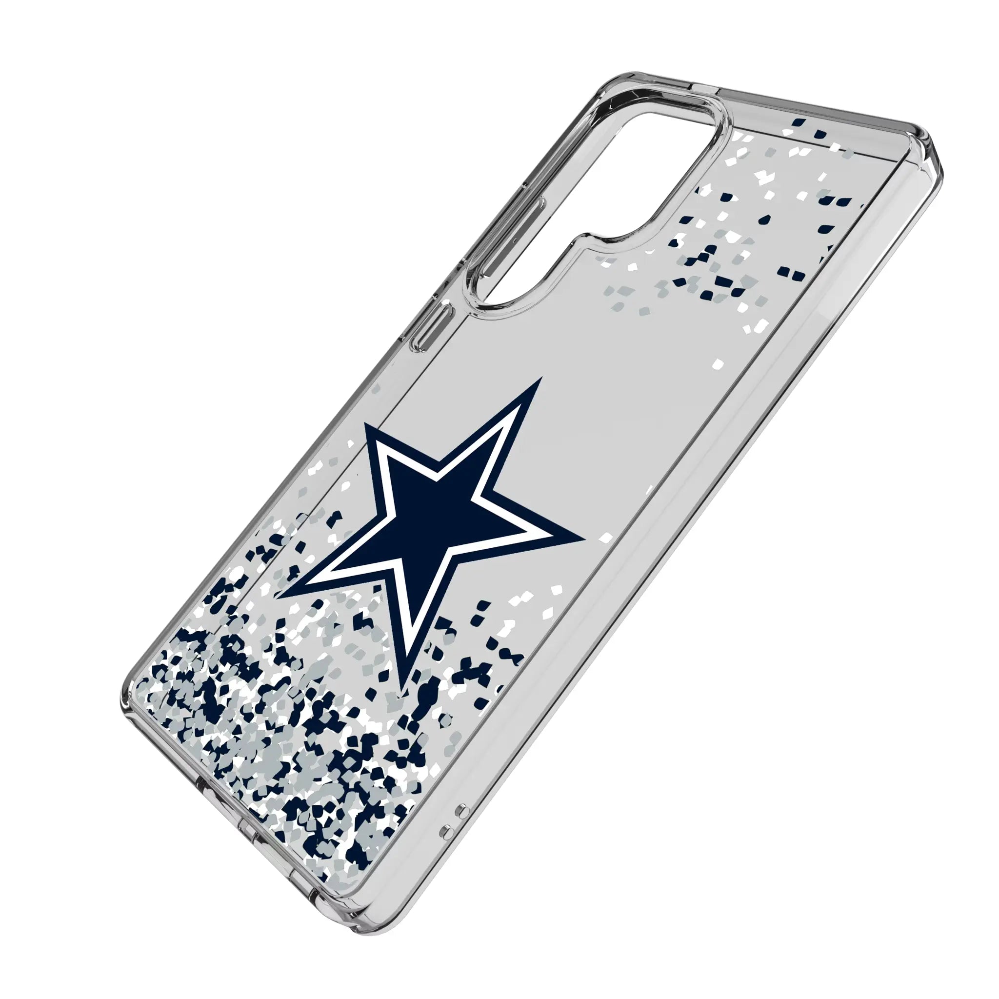 Dallas Cowboys Confetti Clear Phone Case for Samsung Galaxy
