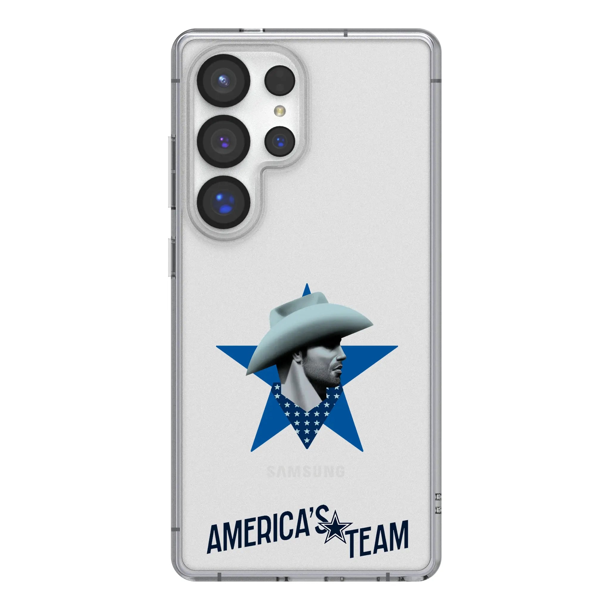 Dallas Cowboys 2024 Edition Clear Phone Case for Samsung Galaxy