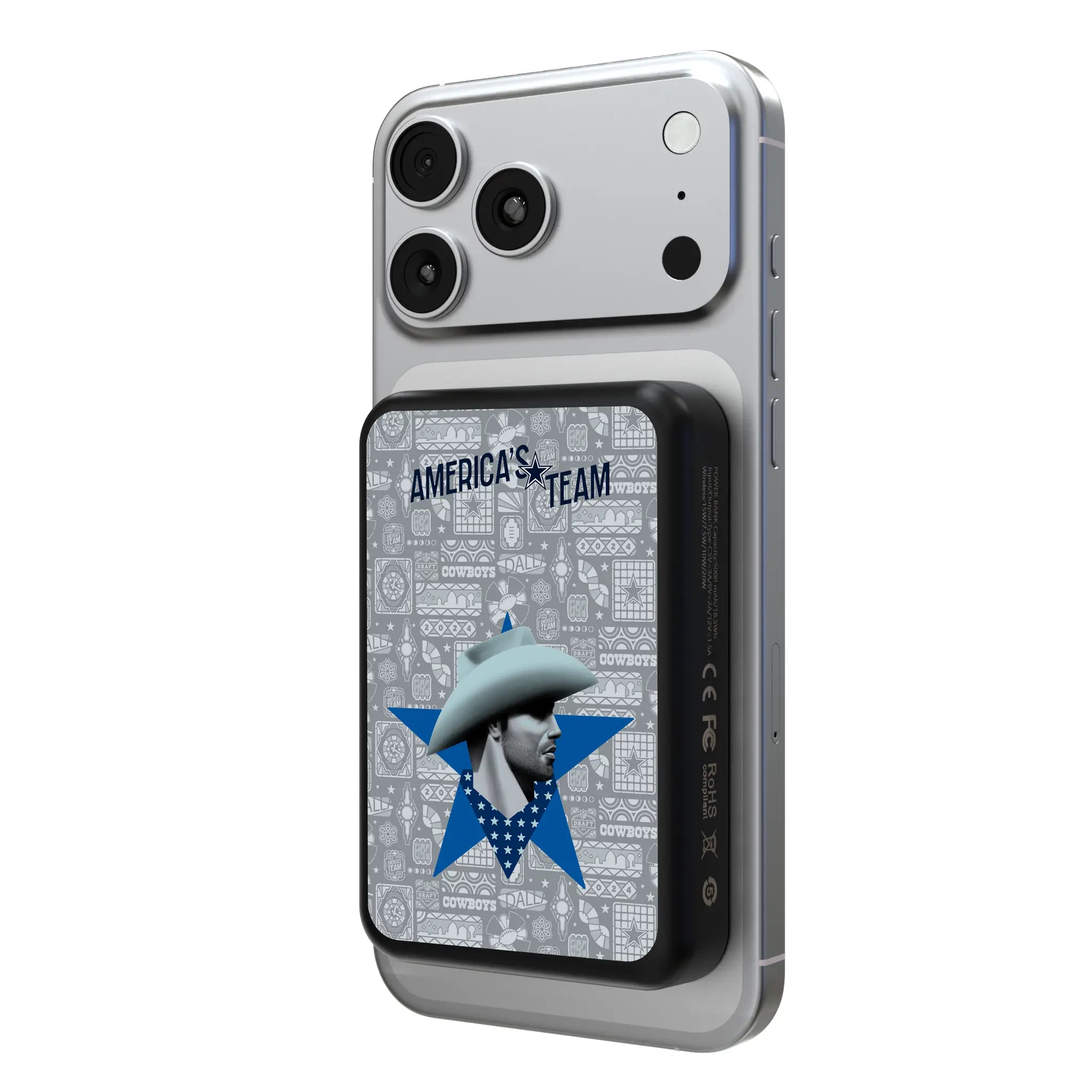 Dallas Cowboys 2024 Illustrated Limited Edition Wireless Mag Power Bank