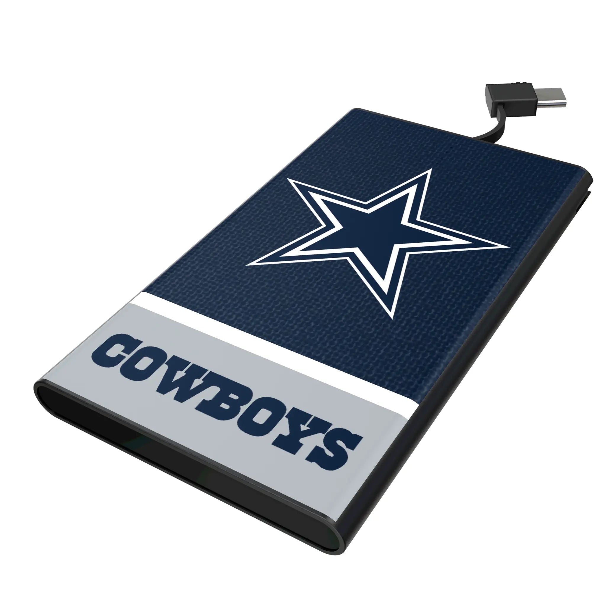 Dallas Cowboys Endzone Solid 5000mAh Flat Powerbank