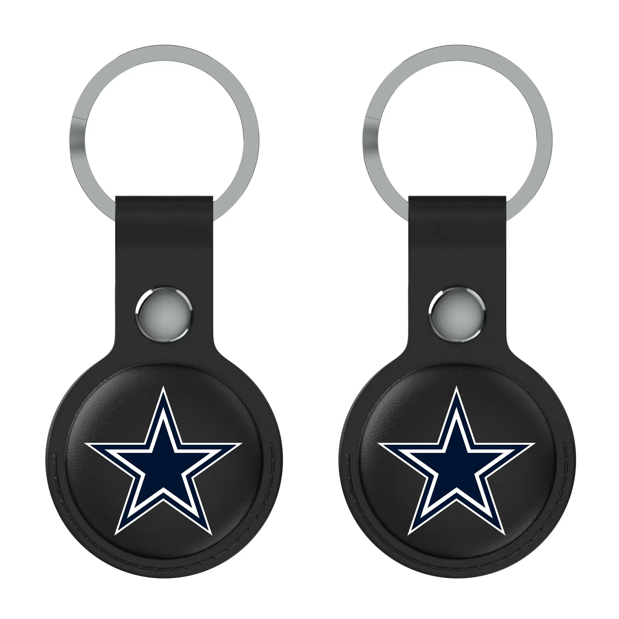 Dallas Cowboys Insignia Black Airtag Holder 2-Pack