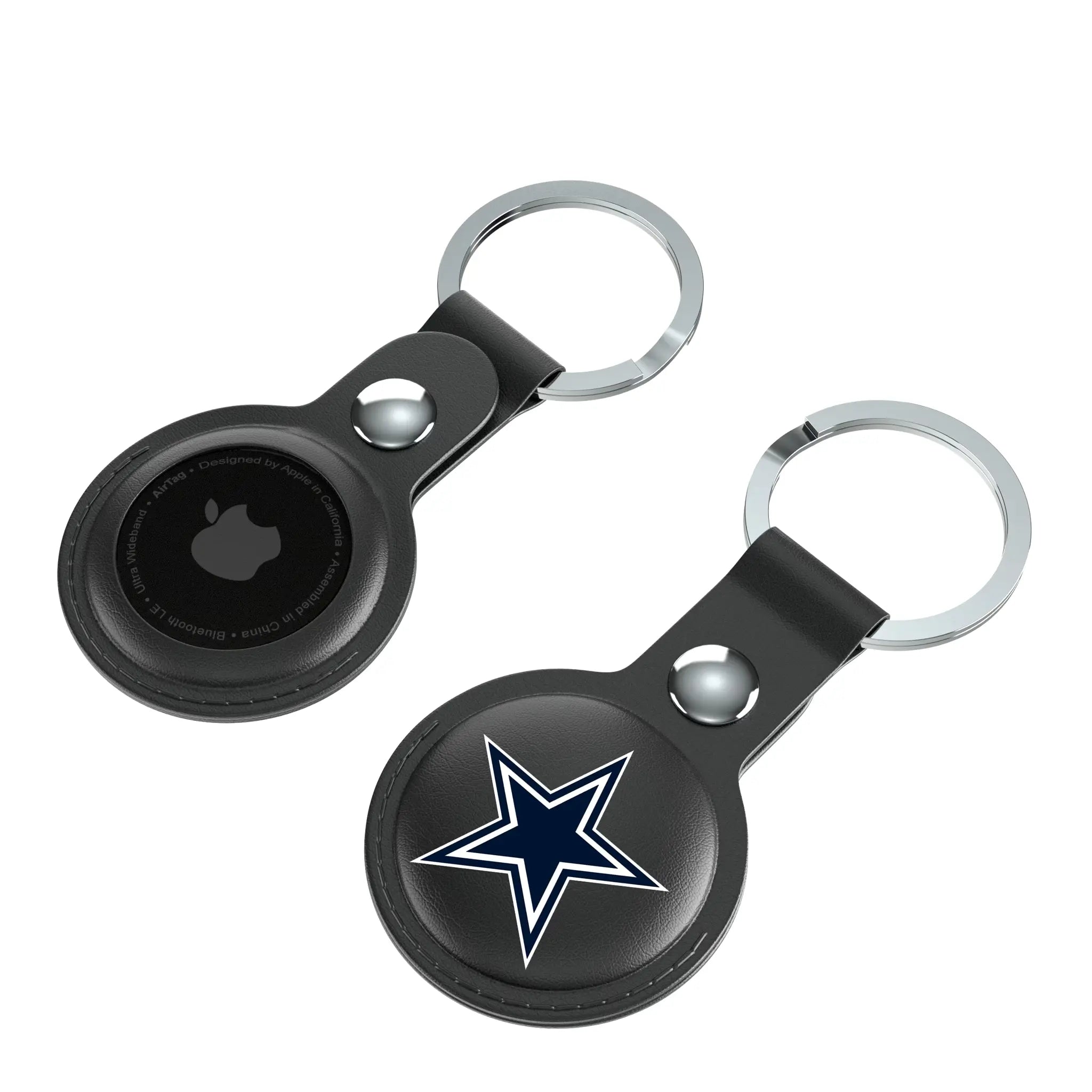 Dallas Cowboys Insignia Black Airtag Holder 2-Pack