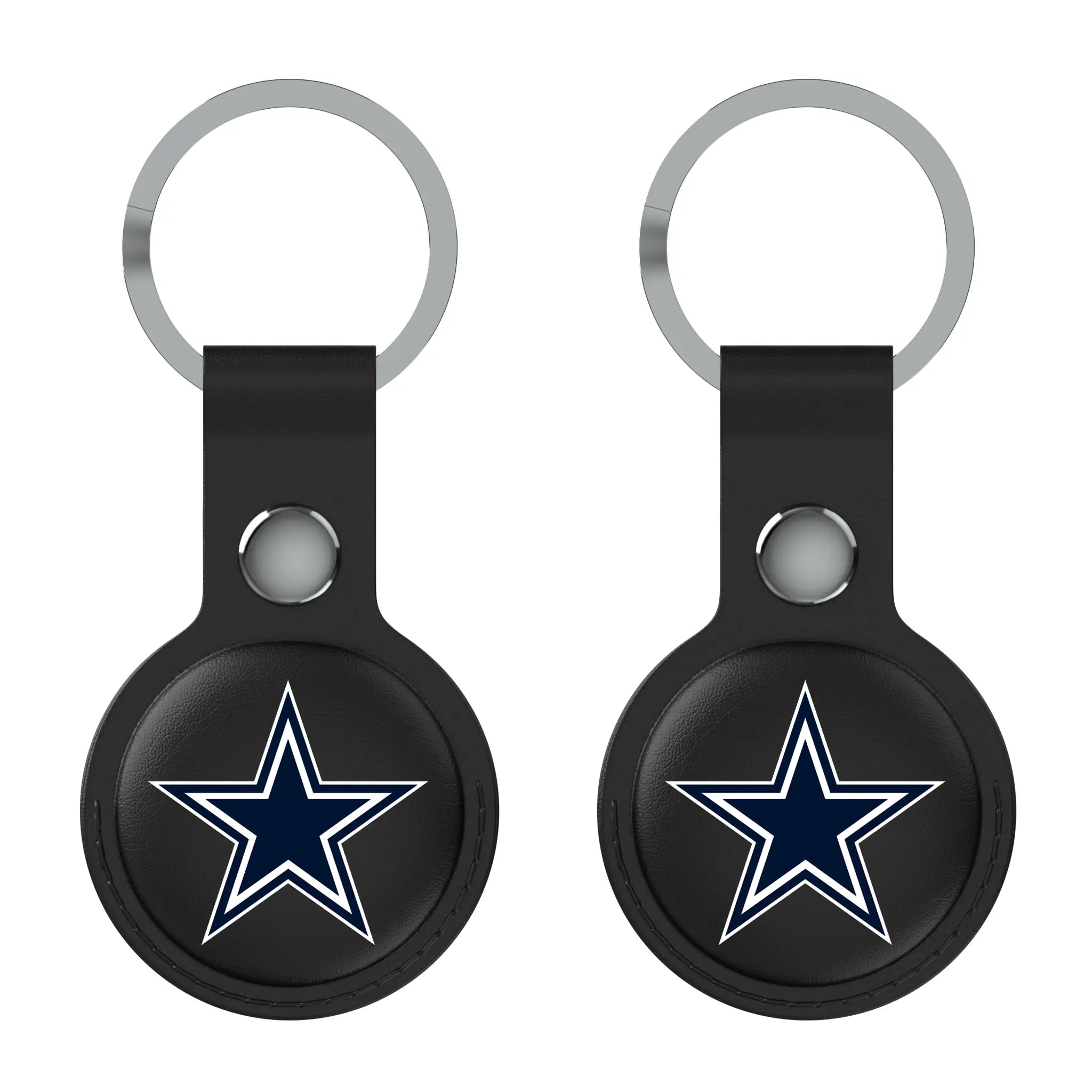 Dallas Cowboys Insignia Black Airtag Holder 2-Pack